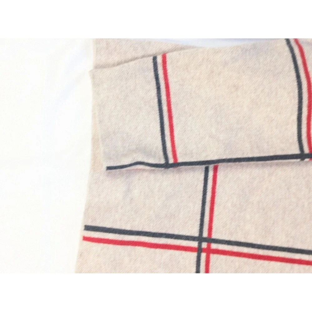 Tahari Brown Plaid Turtleneck Sweater XL Long‎ Sleeve Pullover - Picture 5 of 10